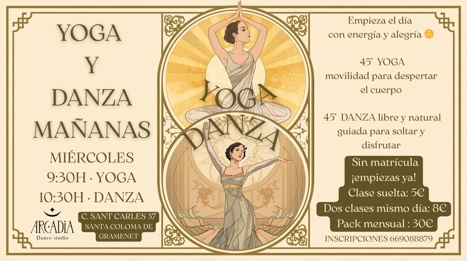 YOGA Y DANZA MIÉRCOLES MAÑANAS
