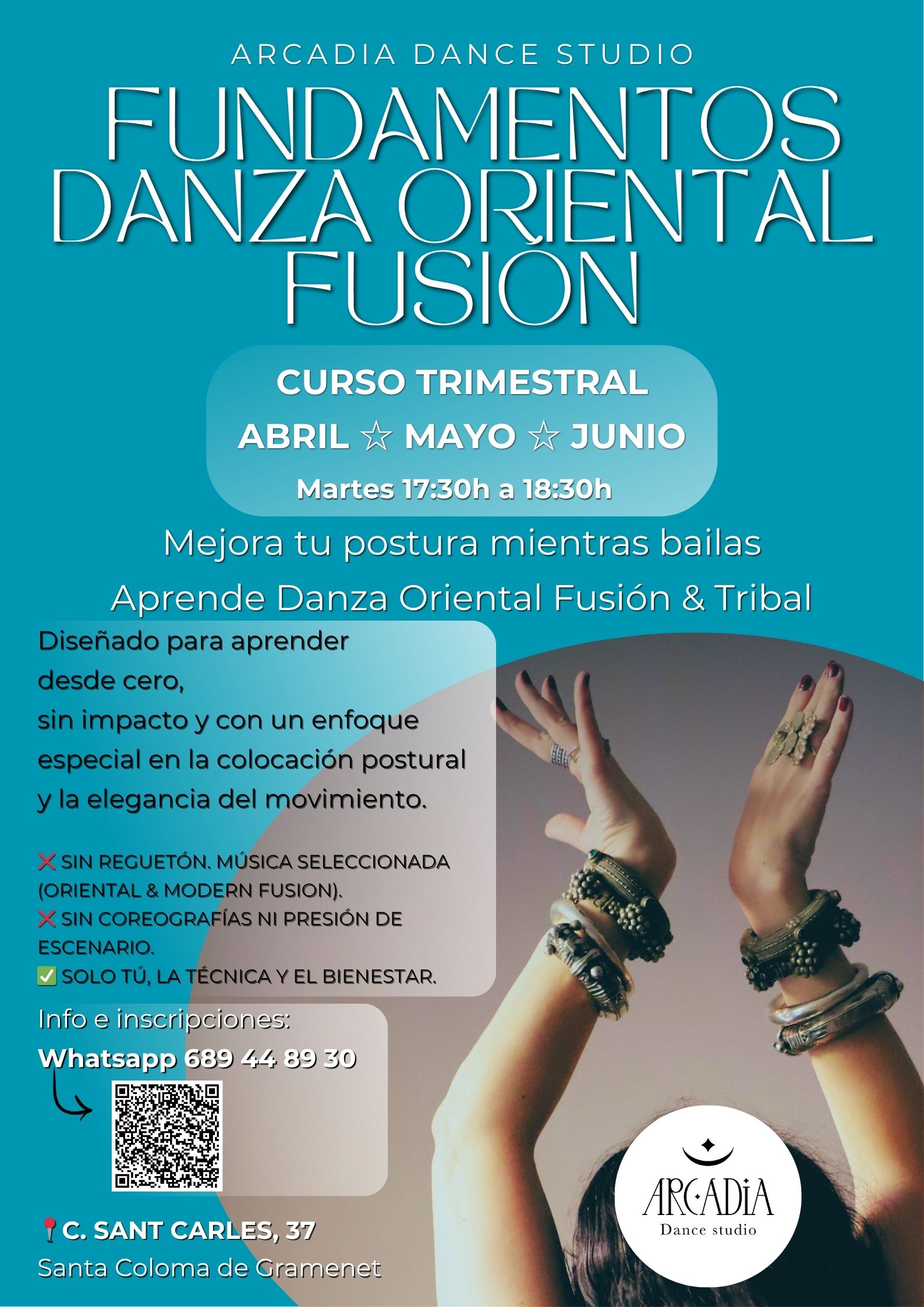 FUNDAMENTOS de Danza Oriental Fusión – curso Trimestral